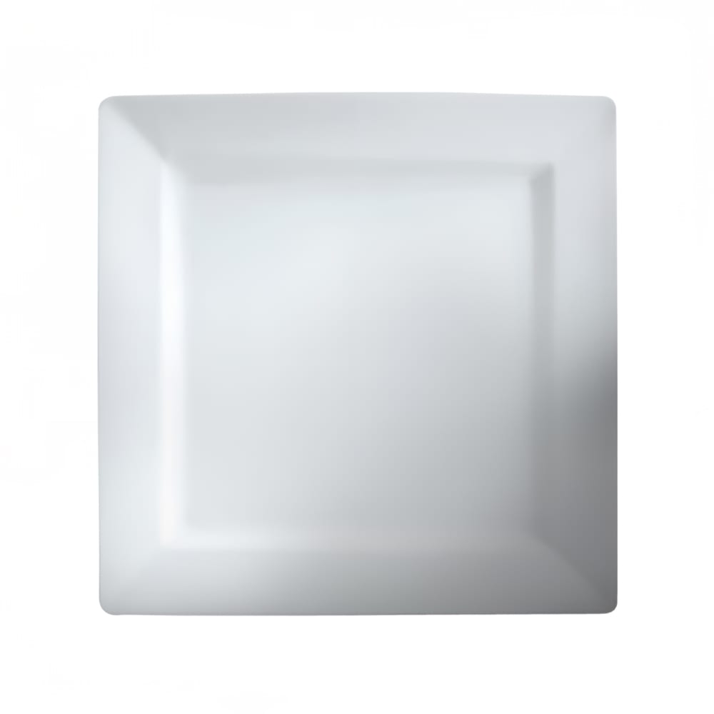 057-71061 6" Square Bread & Butter Rim Plate - Ceramic, White