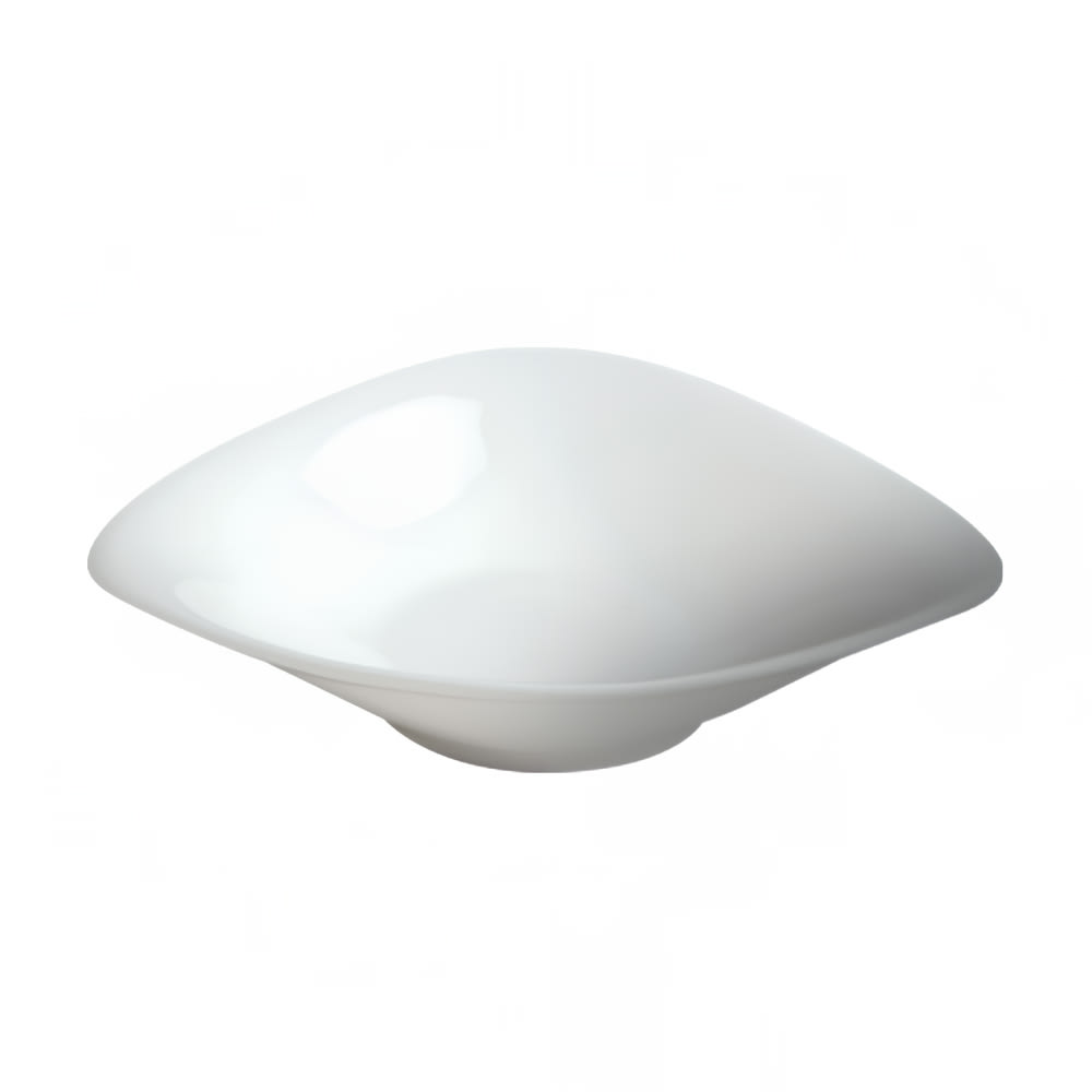 057-71172N 5 oz Oval Flared Fusion Bowl - Ceramic, White