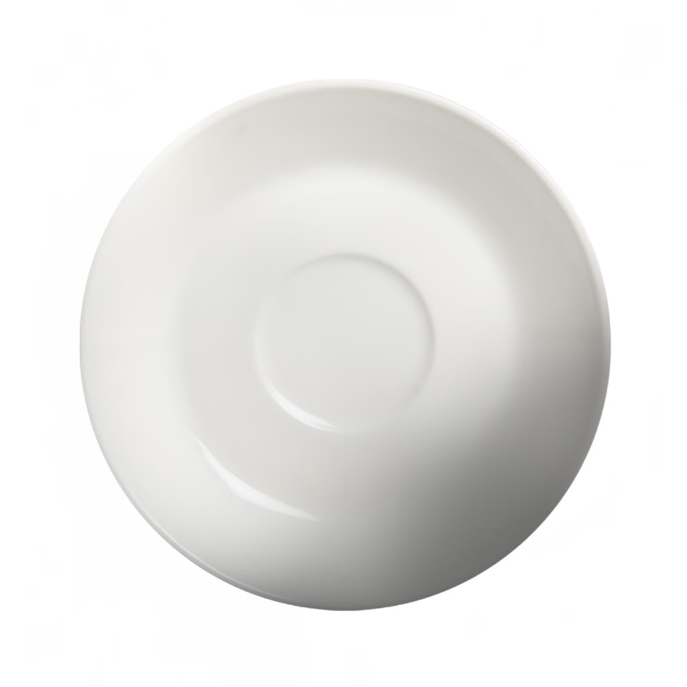 057-81070S 6" Round Diana Coffee Saucer for 810-40CN & 810-70C - Ceramic, White