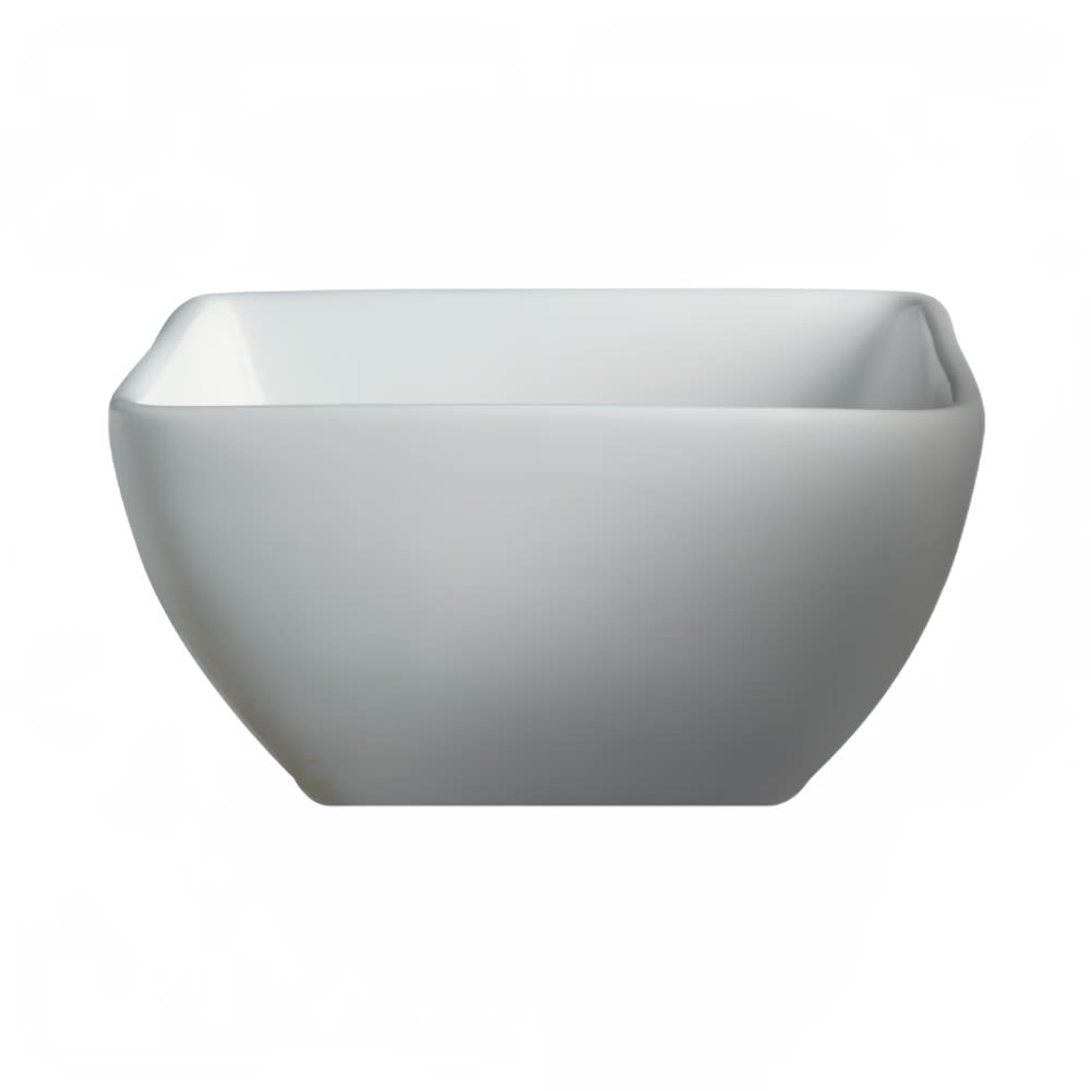 057-71044 8 oz Square Bowl - Ceramic, White