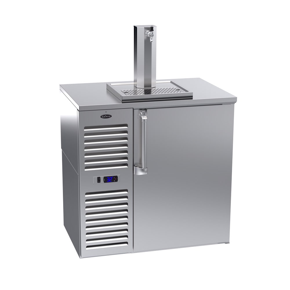 381-DB36LSSS 36" Kegerator Beer Dispenser w/ 1 Keg Capacity - 1 Column, Stainless, 115v