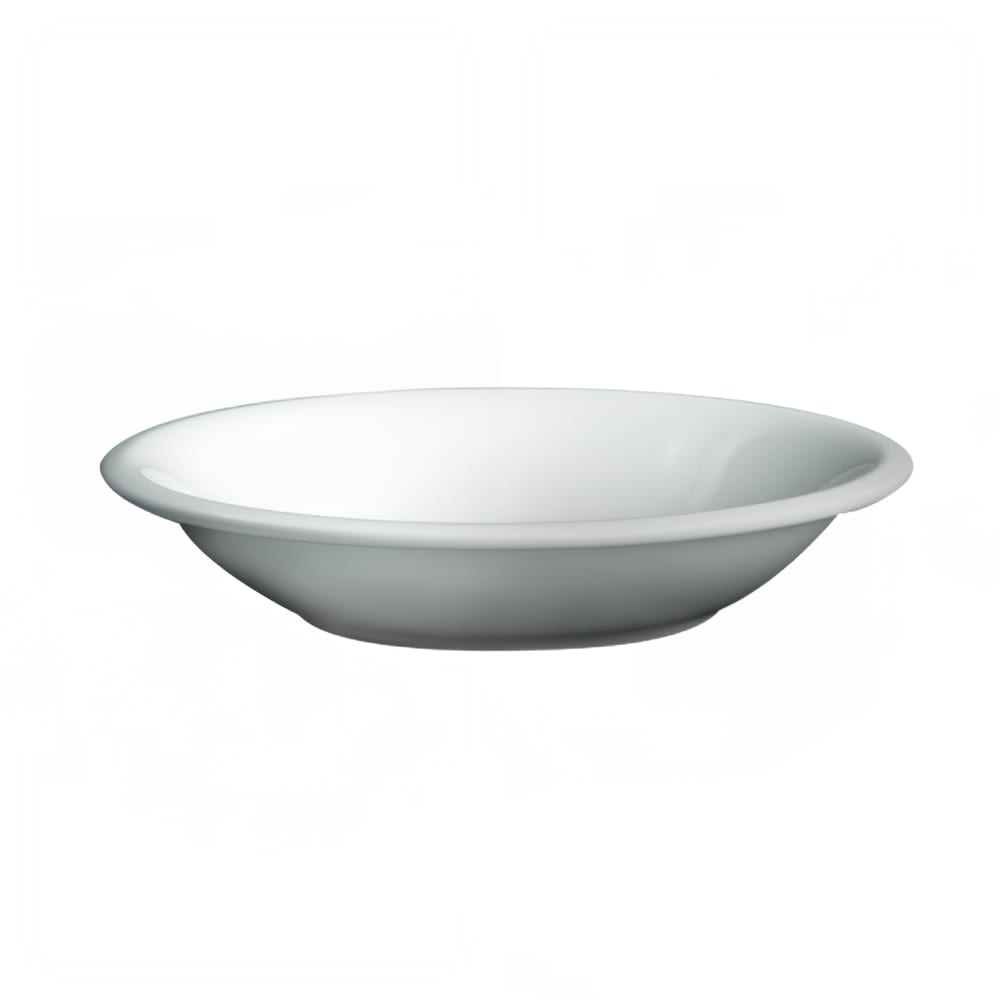 057-610122N 64 oz Round Dynasty Deep Coupe Plate - Ceramic, White