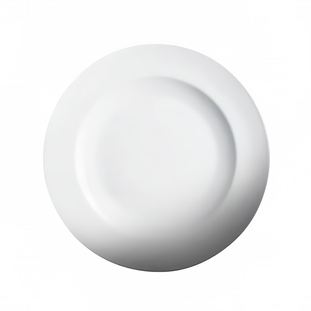 057-210161 16" Round Imperial Rim Plate - Ceramic, White