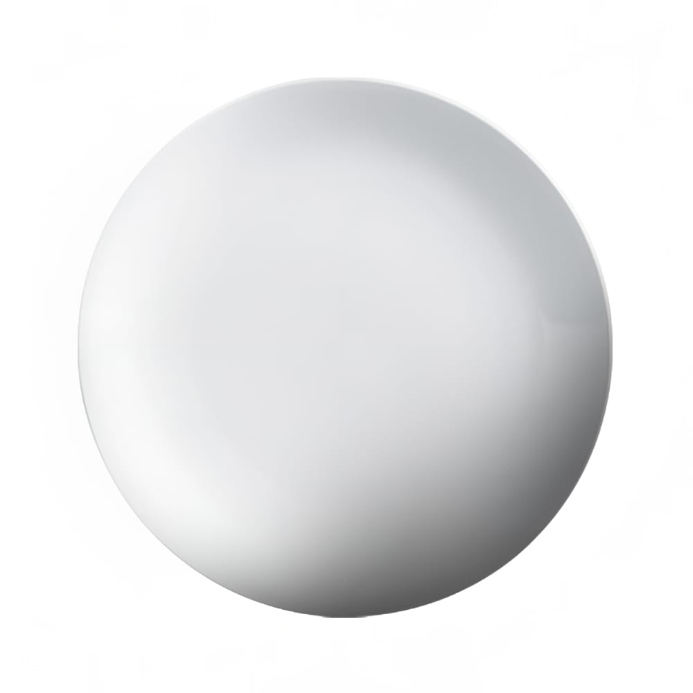 057-210161N 16" Round Imperial Coupe Plate - Ceramic, White