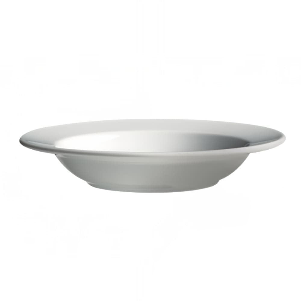 057-610112 18 oz Round Dynasty Deep Soup Plate - Ceramic, White