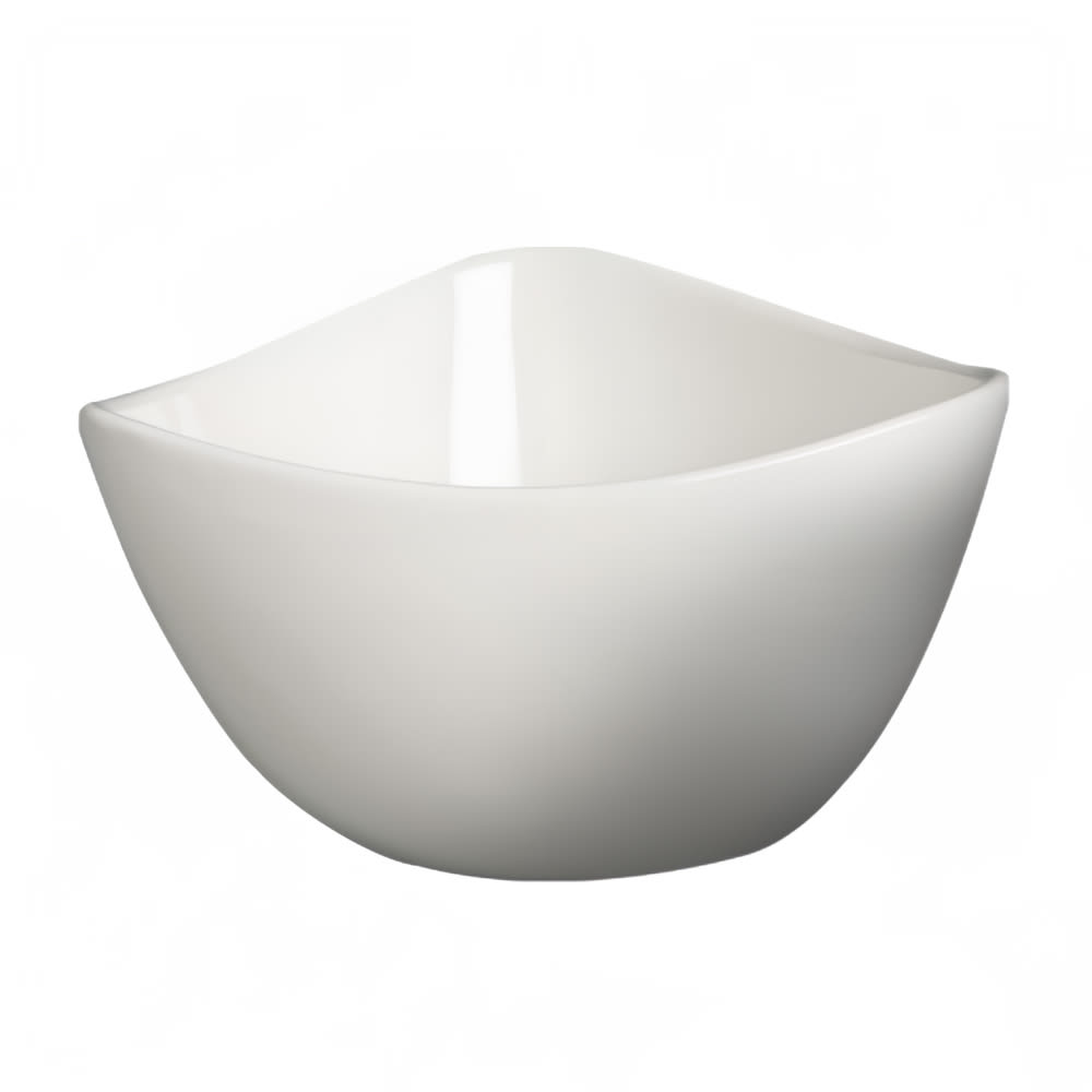 057-7110864 32 oz Triangular Delta Bowl - Ceramic, White
