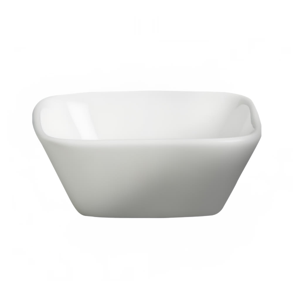 057-7101552 3 oz Square Sauce Dish - Ceramic, White