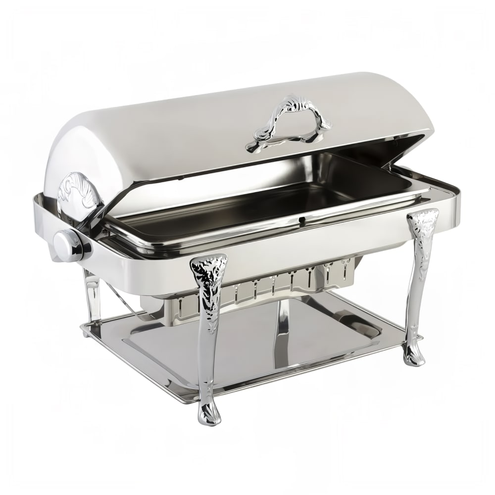 017-17040CH Full Size Chafer w/ Roll-top Lid & Chafing Fuel Heat
