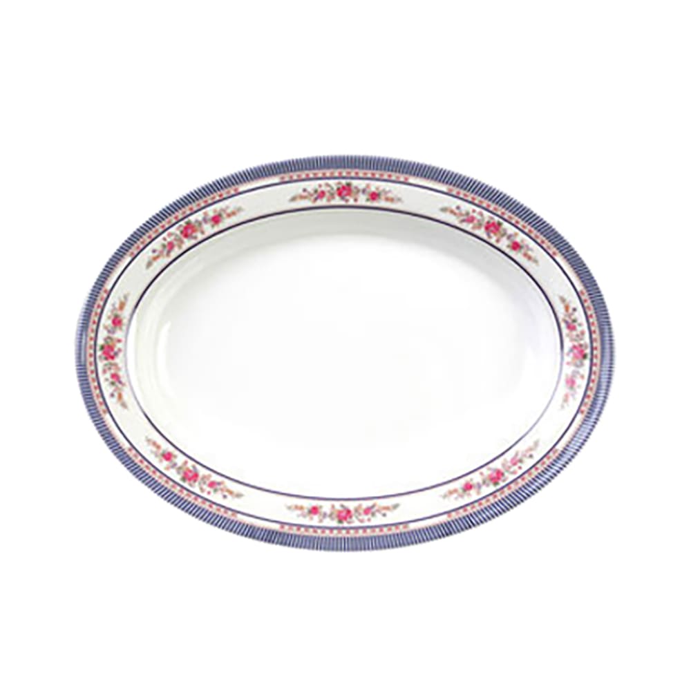 438-2109AR 9" x 6 3/4" Oval Platter - Melamine, Rose