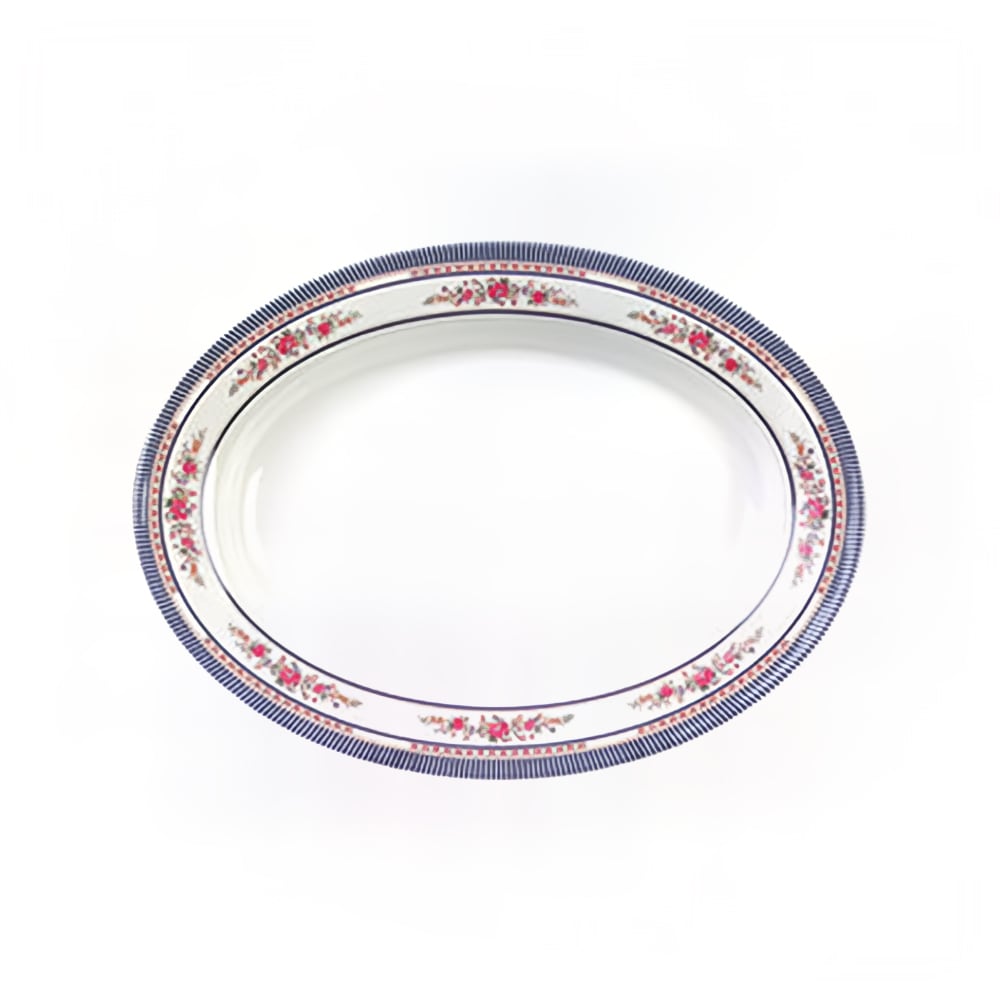 438-2113AR 13" x 9 3/4" Oval Platter - Melamine, Rose