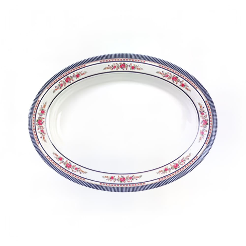 438-2016AR 16" x 11 5/8" Oval Platter - Melamine, Rose