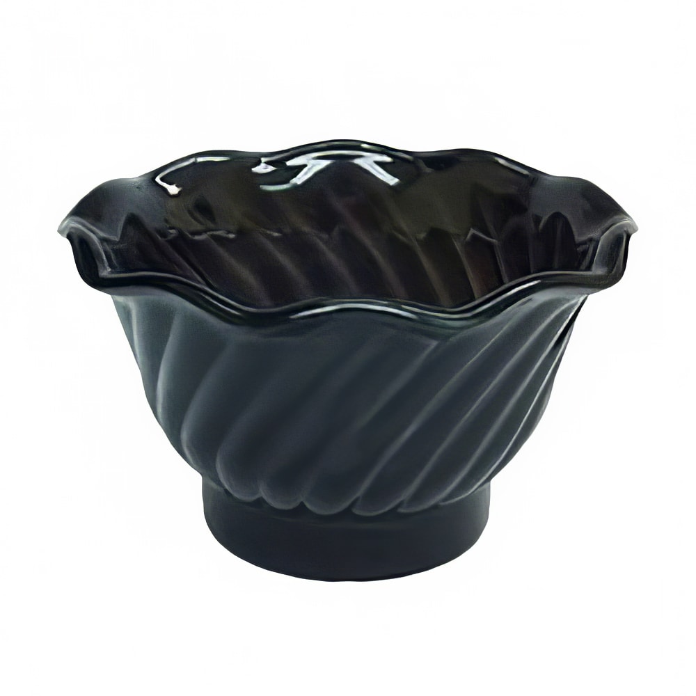 438-PLDS005K 5 oz Swirl Tulip Dessert Dish, Black