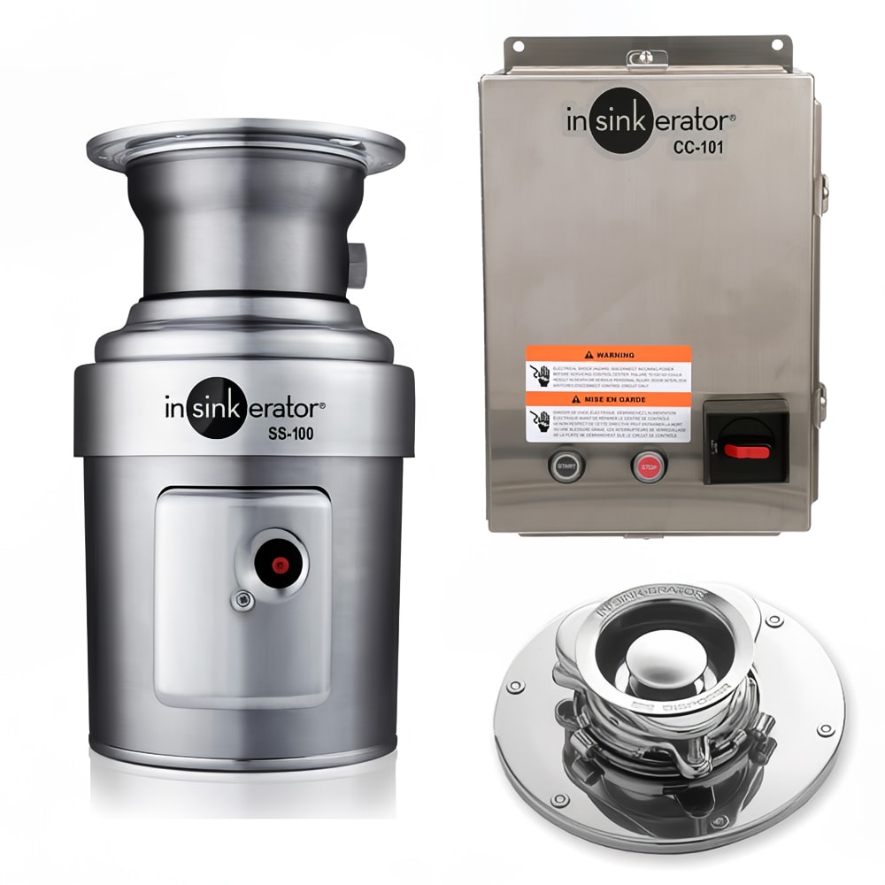 023-SS1005CC101115 Disposer Package w/ #5 Adaptor & CC101 Panel, 1 HP, 115v