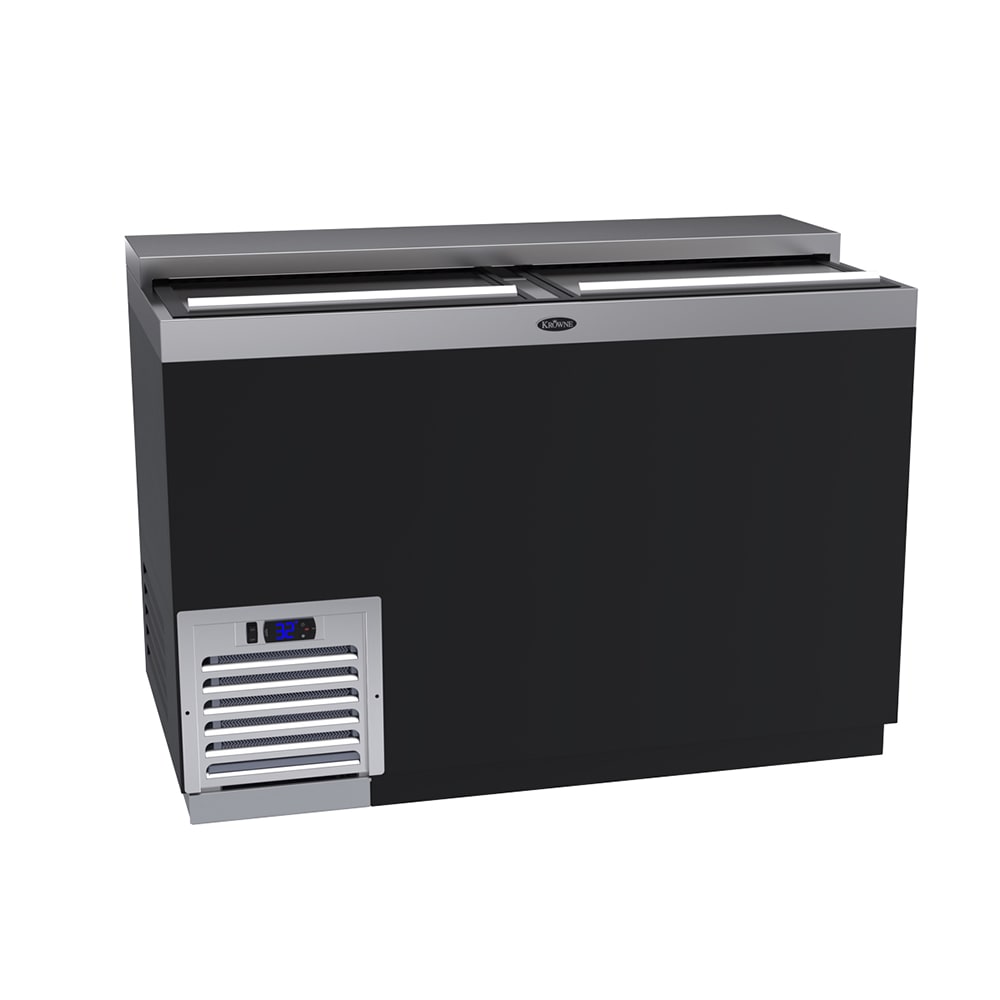 381-MC48B 2 Section Glass Chiller w/ 240 Mug Capacity, Black, 115v