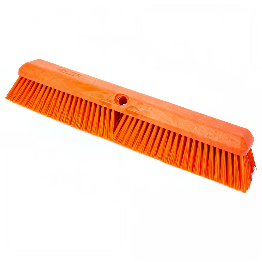 028-41890EC24 18" Push Broom Head w/ Fine/Medium Bristles, Orange