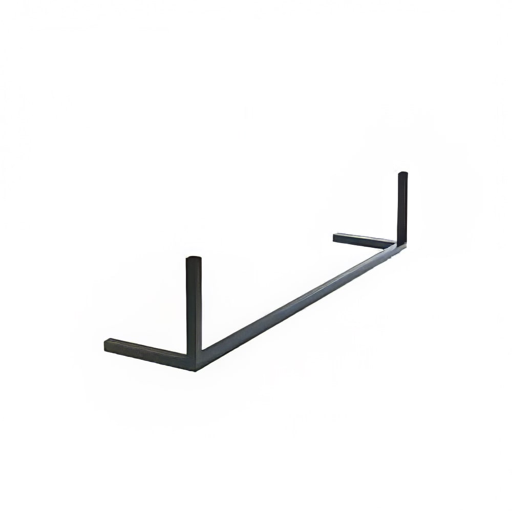028-967203 73 1/4" Sneeze Guard Spar - Adjustable, 1 1/4" Square, Aluminum, Black