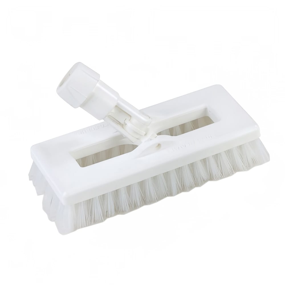 028-3638831EC09 8" Swivel Scrub® Floor Brush Head Only w/ Green Poly Bristles