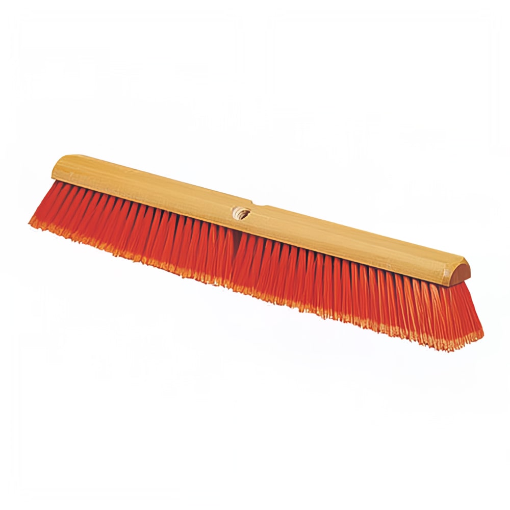 028-4501324 18" Push Broom Head w/ Polypropylene Bristles, Orange
