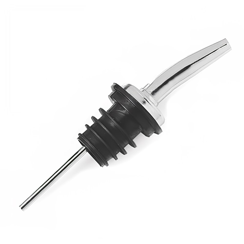 028-WPM8538 Free Flow Liquor Pourer - Plastic, Chrome/Black