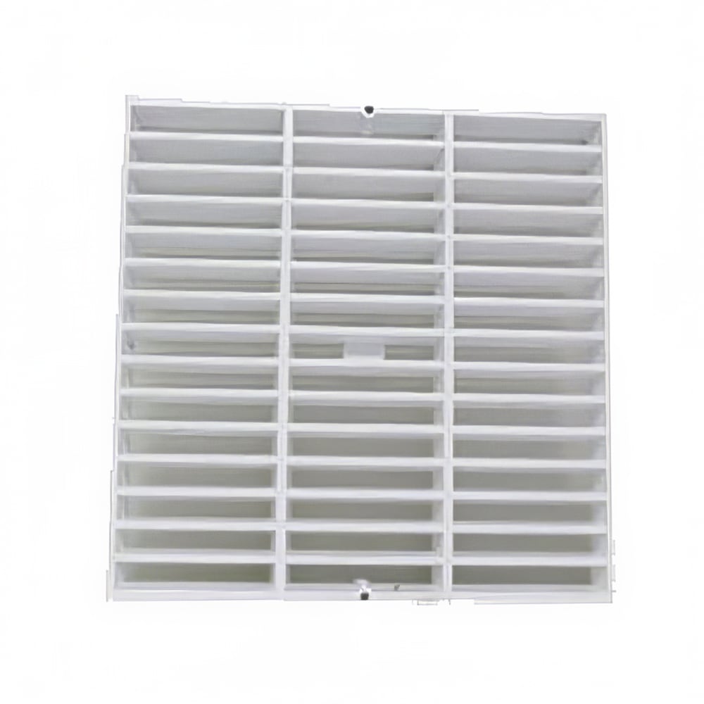 065-394712A 12" Square Full Grate - Corrosion Resistant, White