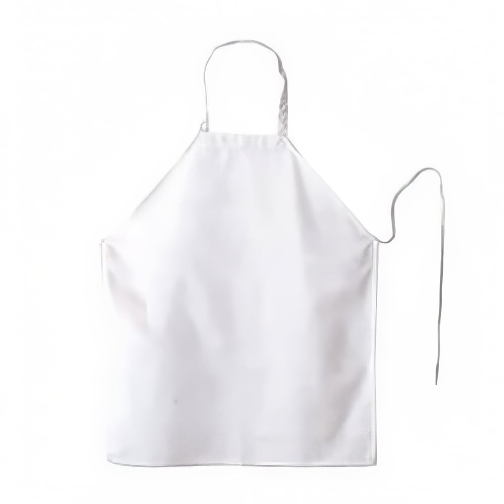 094-600PSNP Bib Apron - 32" x 27", Polyester, White