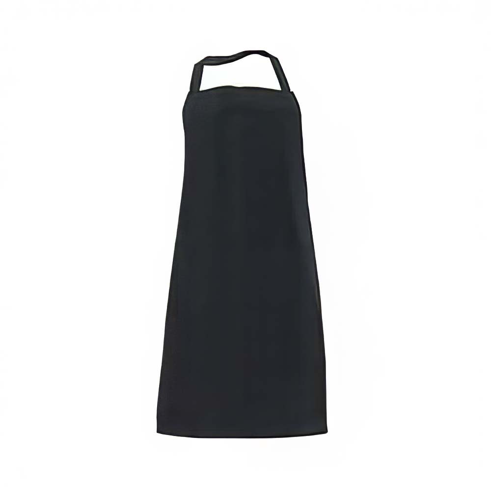 094-600PSNPBK Bib Apron, Polyspun, 27" x 32", Black