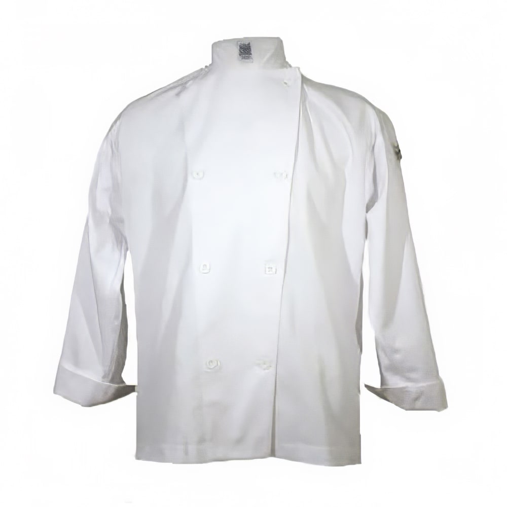 094-J0024X Poly Cotton Traditional Chef Jacket, 4X