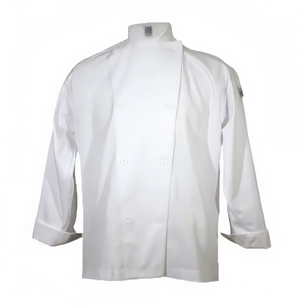 094-J002M Poly Cotton Traditional Chef Jacket, Medium