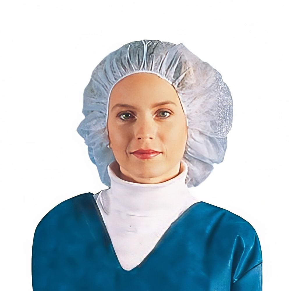 709-BCAP110CW 24" Bouffant Hair Net - Polypropylene, White