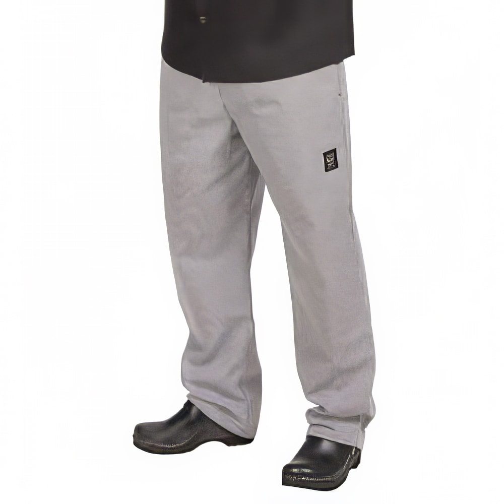 094-P020HT6X Poly Cotton Basic Chef Pants, 6X, Hounds Tooth