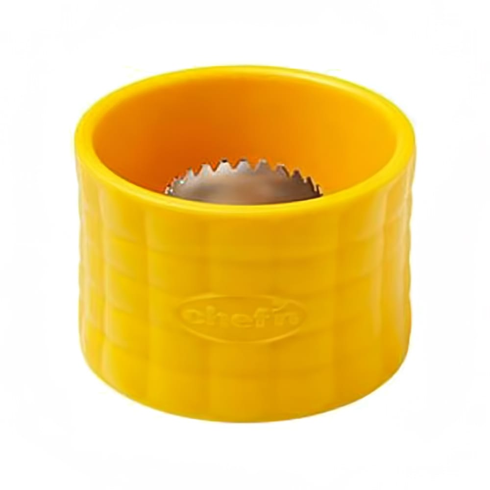 Chef'n 102-845-017 Cob™ Corn Stripper w/ Stainless Steel Blade, Yellow