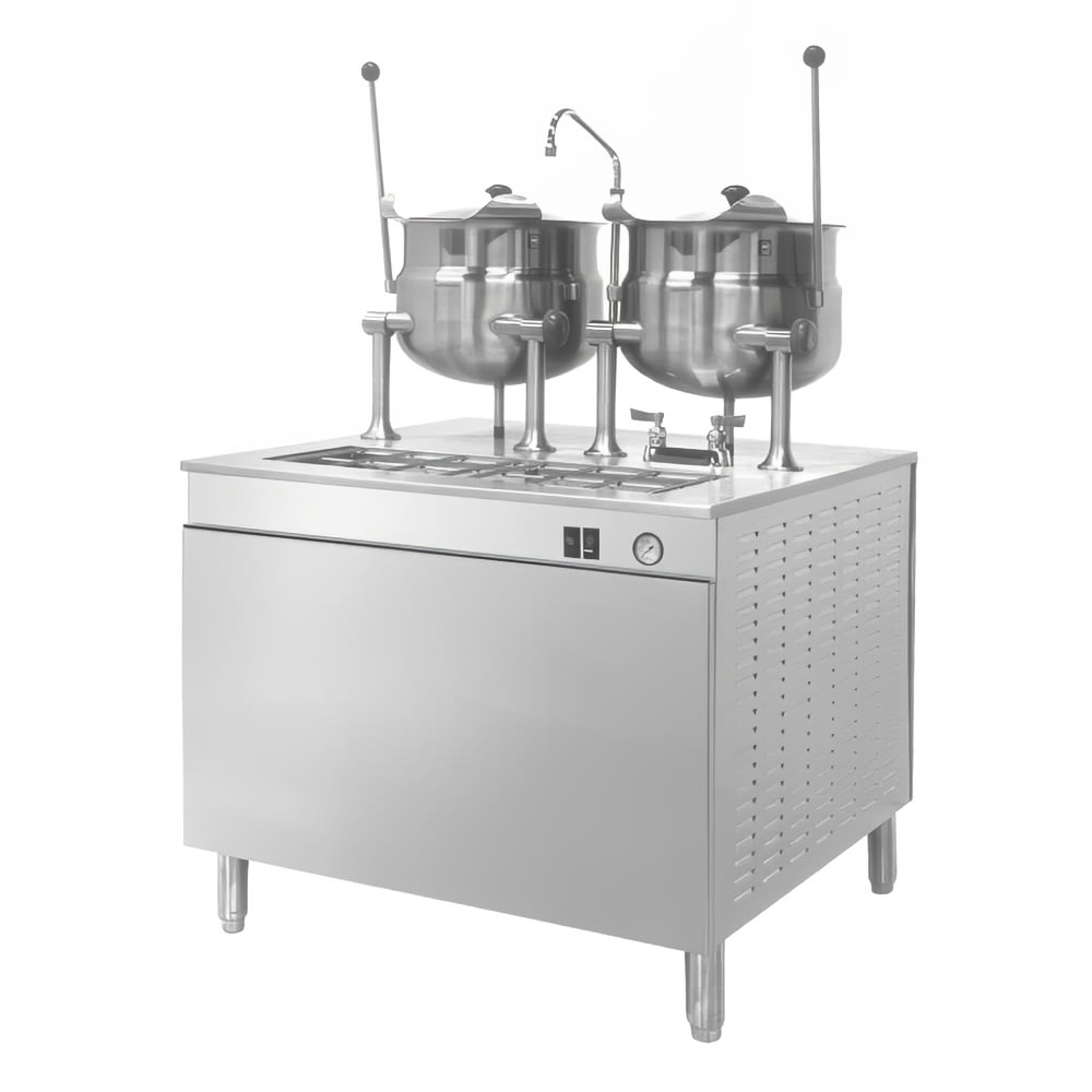 109-36DMK66 (2) 6 gal Steam Kettles - Manual Tilt, 2/3 Jacket, Direct Steam