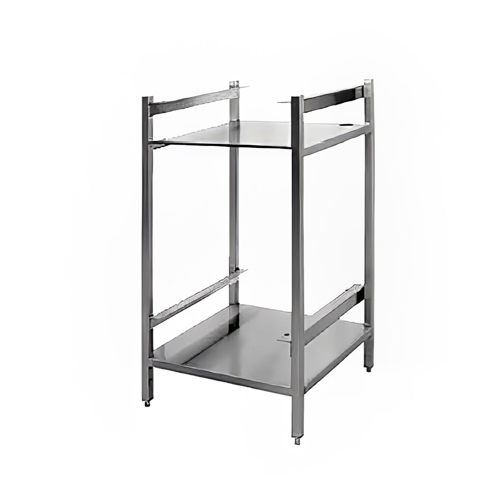 109-ES2469 Open Sliding Shelf Base Stacking Stand w/ Pan Racks, Adjustable Legs