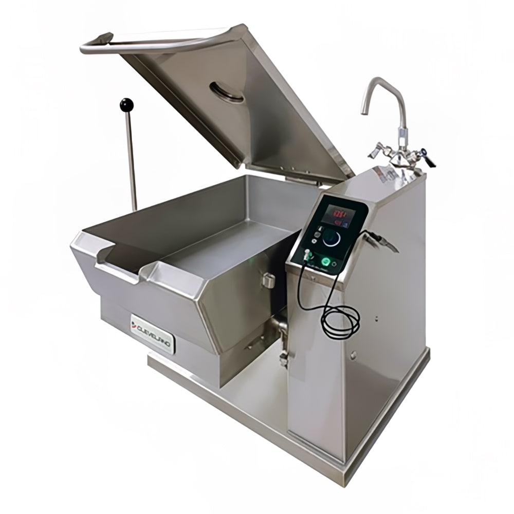 109-SET102401 10 gal. Countertop Tilt Skillet - Removable Lid, Peened Interior, 240v/1ph