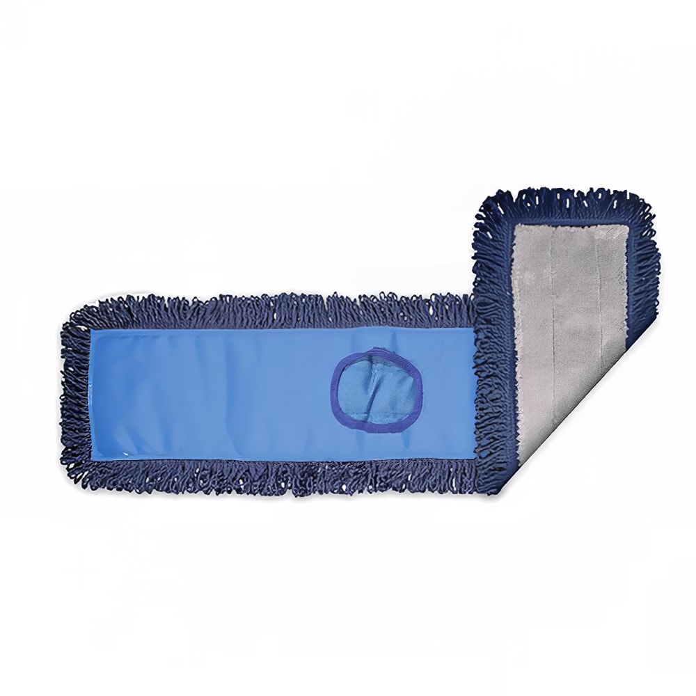 867-MFDM48BL 48" Pocket Dust Mop Head Only - Gray/Navy w/ Blue Canvas Back