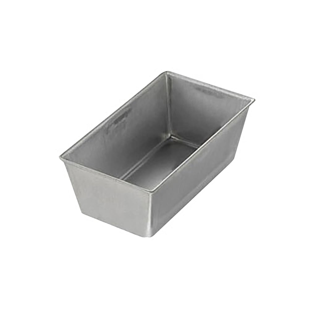 225-40411 Individual Bread Pan, 5 3/5" x 3 1/10" x 2 3/16", Noncoated 26 ga Alumin...