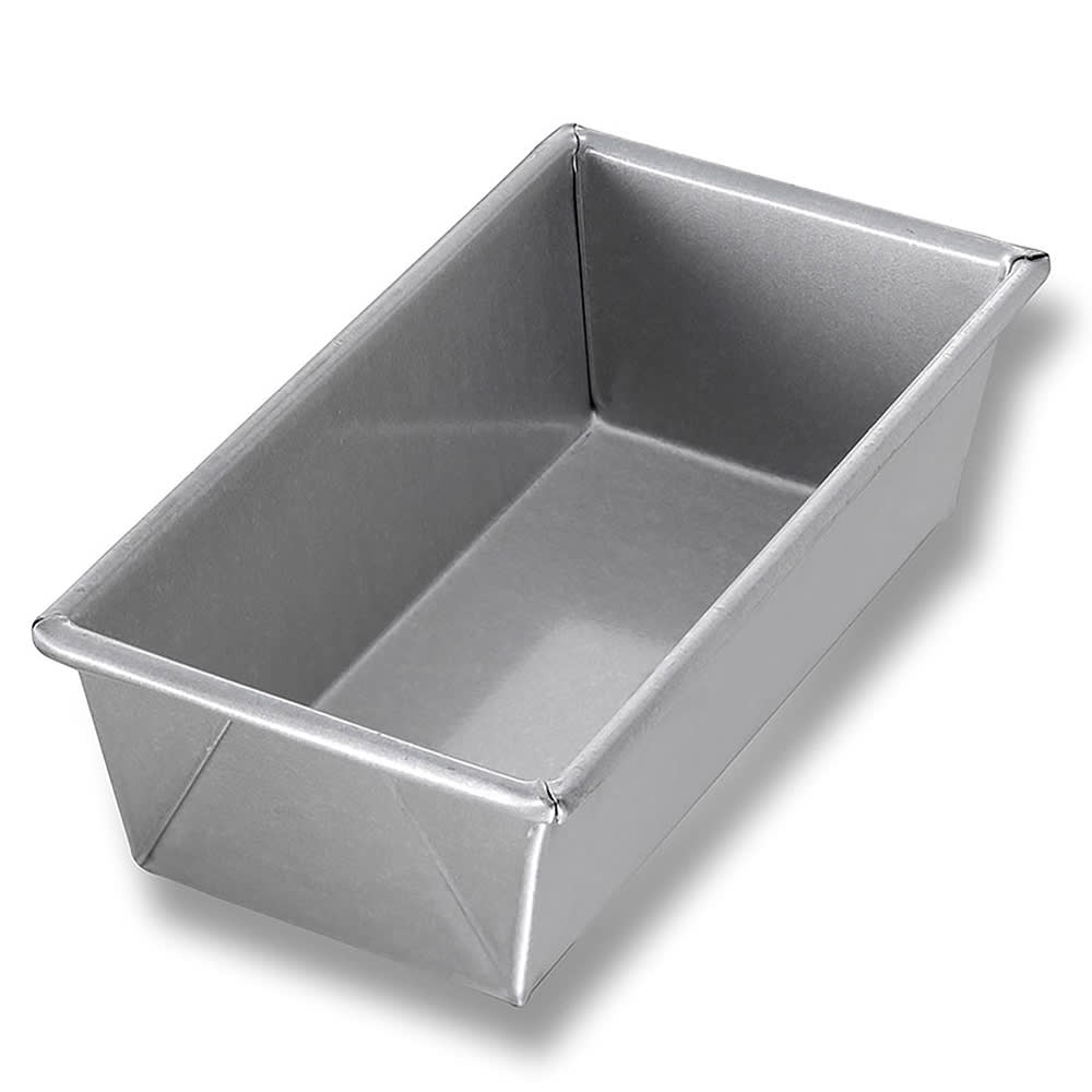 225-40421 Individual Bread Pan, 8 1/2" x 4 1/2" x 2 11/16" , Noncoated 26 ga Alumi...