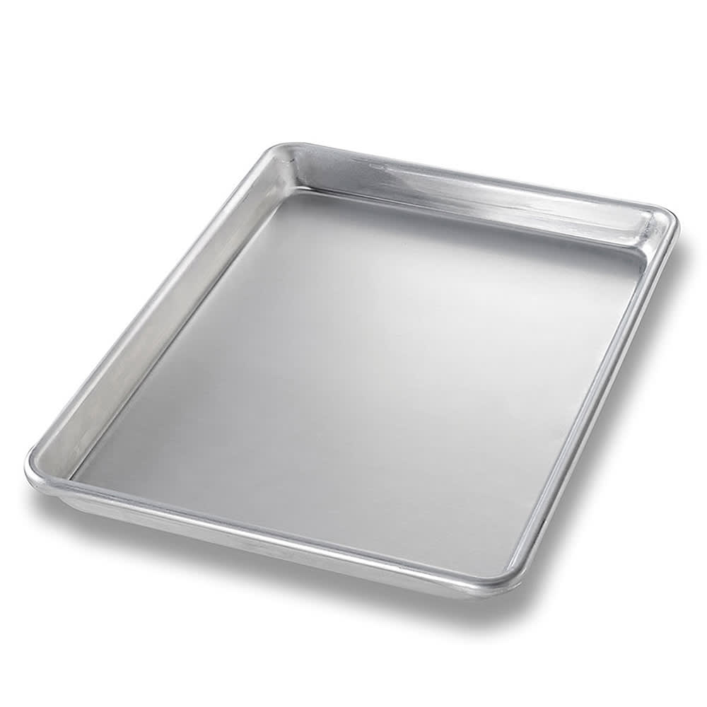 225-40450 1/4 Quarter Size Bun / Sheet Pan - 13" x 9 1/2" x 1", 16 gauge Aluminum