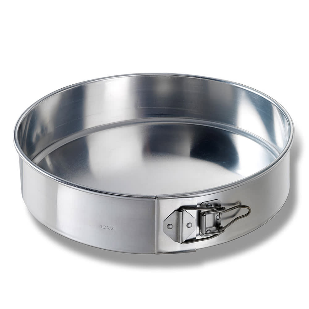 225-40412 12" Springform Cake Pan, 2 3/4" Deep, Noncoated 20 ga Aluminum