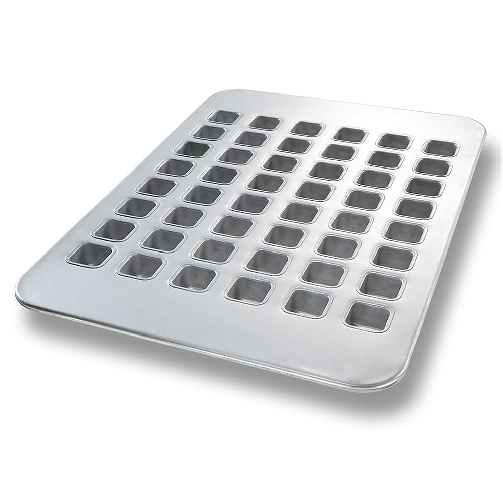 225-42865 48 Compartment Brownie Bite Pan - Aluminized Steel, AMERICOAT® Glazed