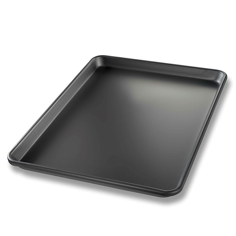 225-40952 1/2 Half Size Bun / Sheet Pan - 17 3/4" x 13" x 1", 14 gauge Aluminum
