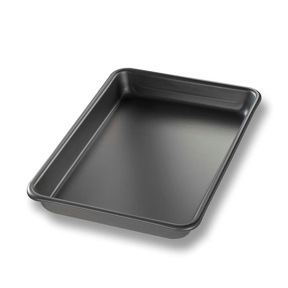 225-41852 1/8 Eighth Size Bun / Sheet Pan - 9" x 6" x 1", 16 gauge Aluminum
