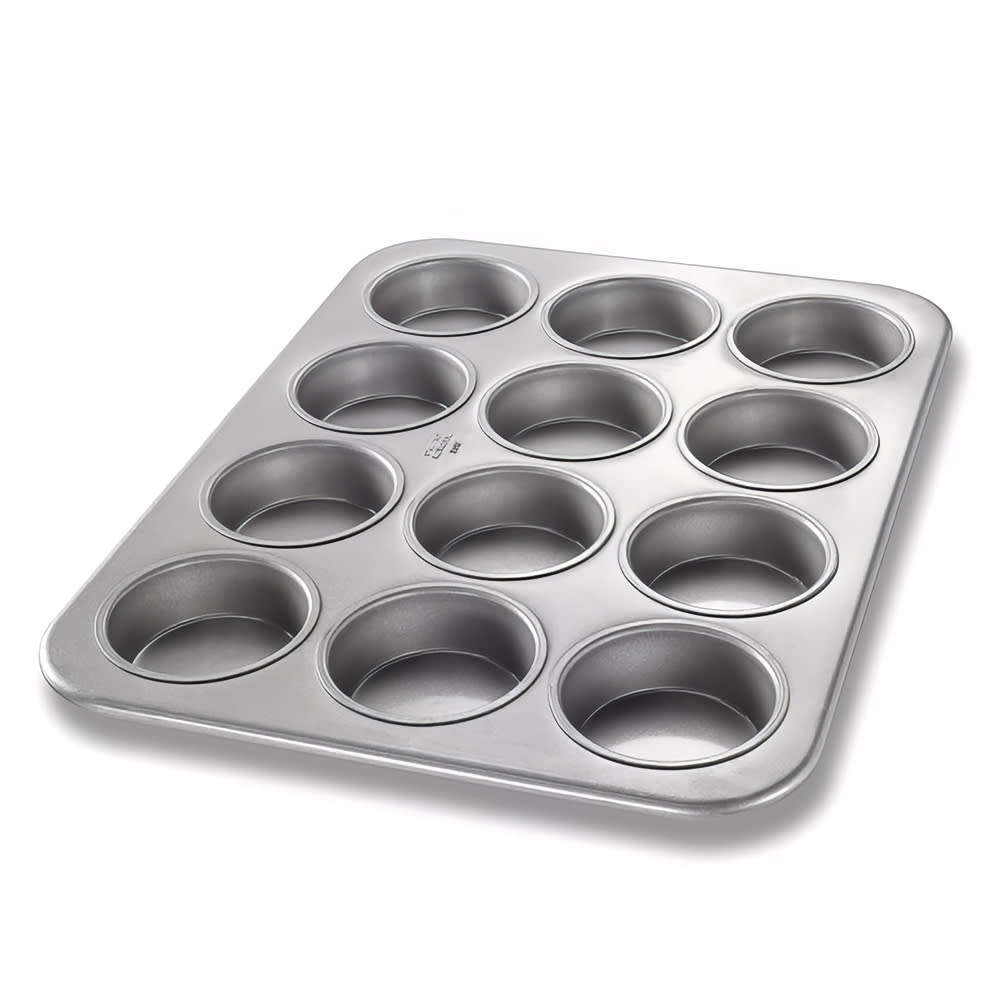 Chicago Metallic 43515 Jumbo Muffin Pan, Makes (12) 3 1/2" Muffins, AMERICOAT Glazed 26 ga Aluminized Steel