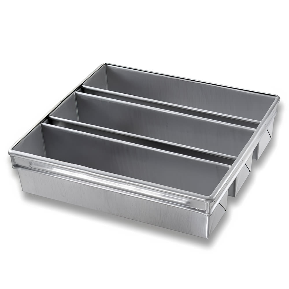 225-44365 Pullman Pan Set, Holds (3) 16" x 4" Pans, AMERICOAT Glazed 26 ga. Aluminized...