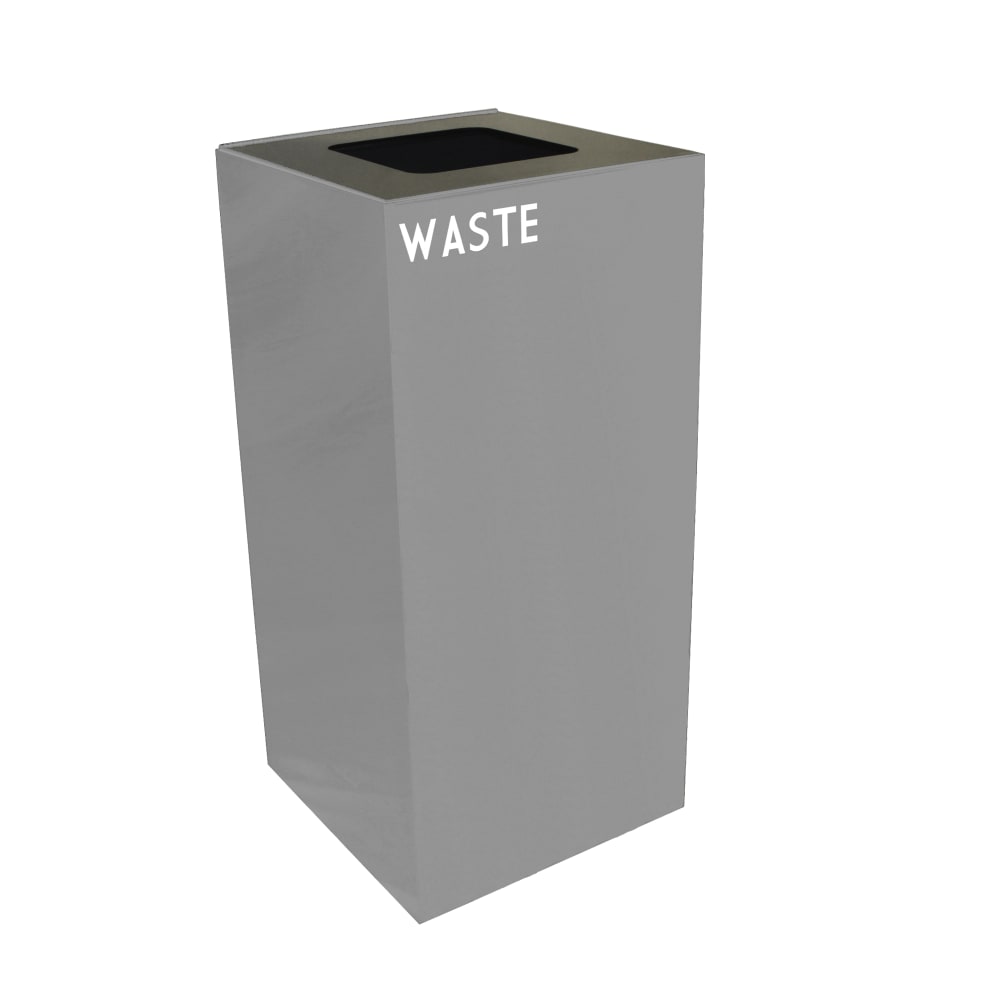 Witt 32GC03-SL 32 gal Indoor Decorative Trash Can - Metal, Slate