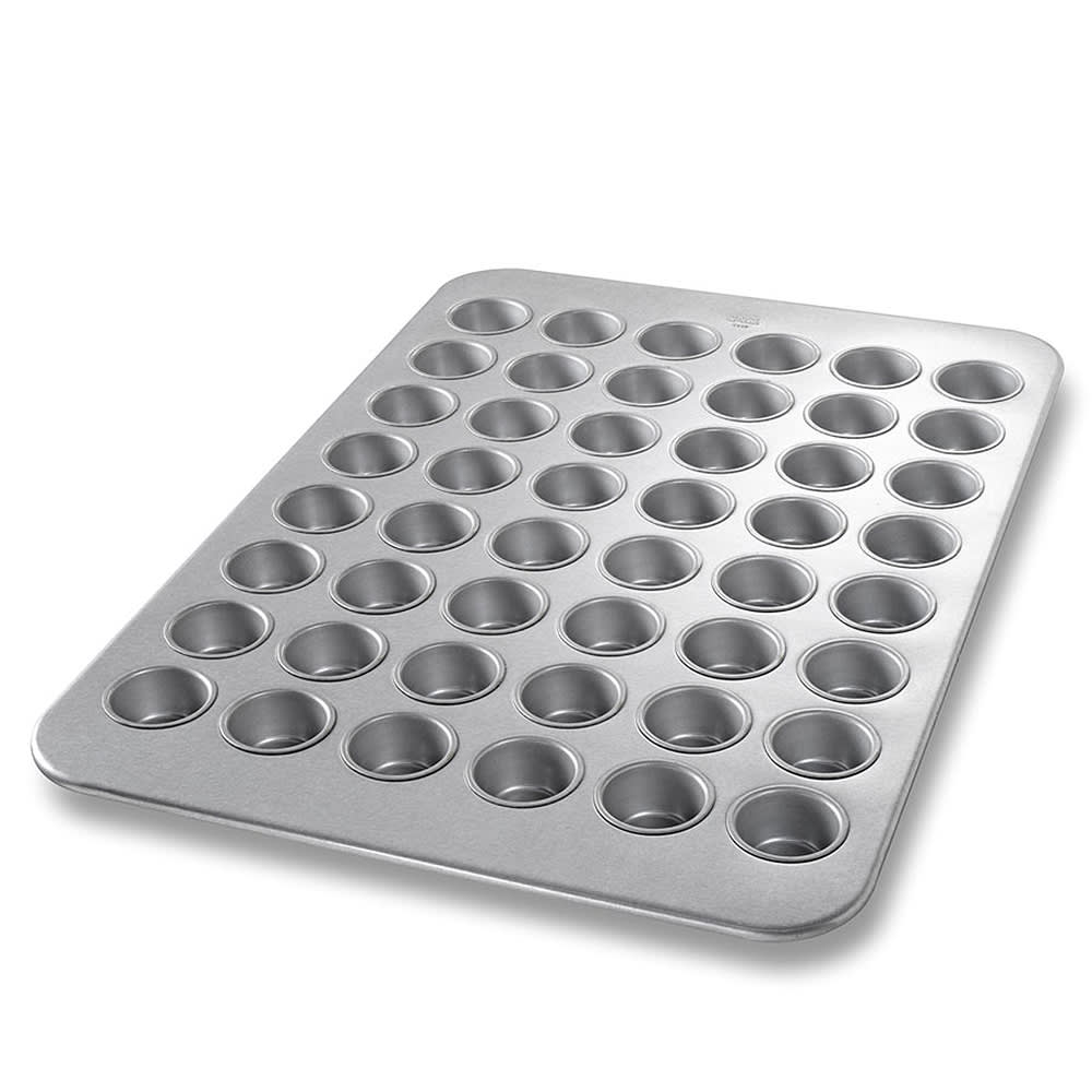 225-45255 Mini Muffin Pan, Makes (48) 2 2/32" Muffins, AMERICOAT Glazed 26 ga Aluminized Ste...