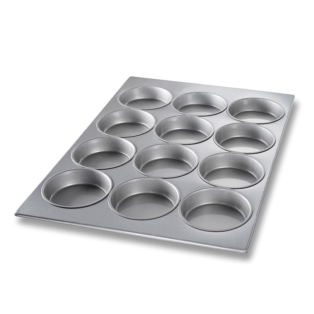 225-45355 Muffin/Mini Cake Pan, Makes (12) 5 1/4" Cakes, AMERICOAT Glazed 26 ga Aluminized S...