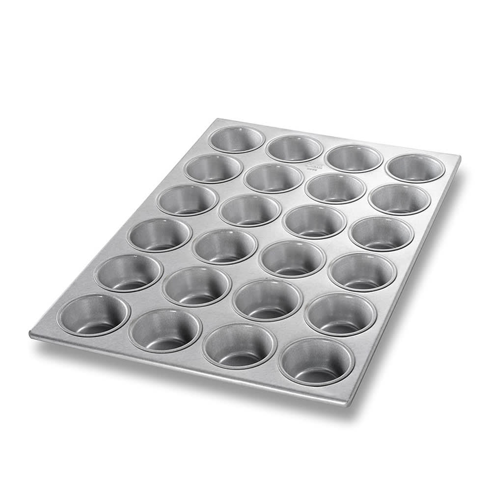 225-45525 Cupcake/Muffin Pan, Makes (24) 2 3/4" Cakes, AMERICOAT Glazed Aluminized Steel