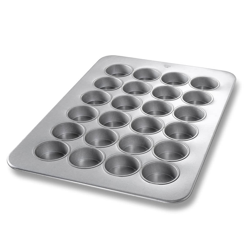 225-45265 Texas Muffin Pan, Makes (24) 3 3/16" Muffins, AMERICOAT Glazed 26 ga Aluminized St...