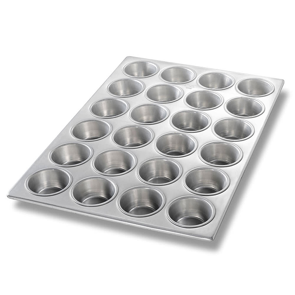 225-46525 Muffin/Cupcake Pan, Makes (24) 2 3/4" Cakes, AMERICOAT Glazed 20 ga Aluminum